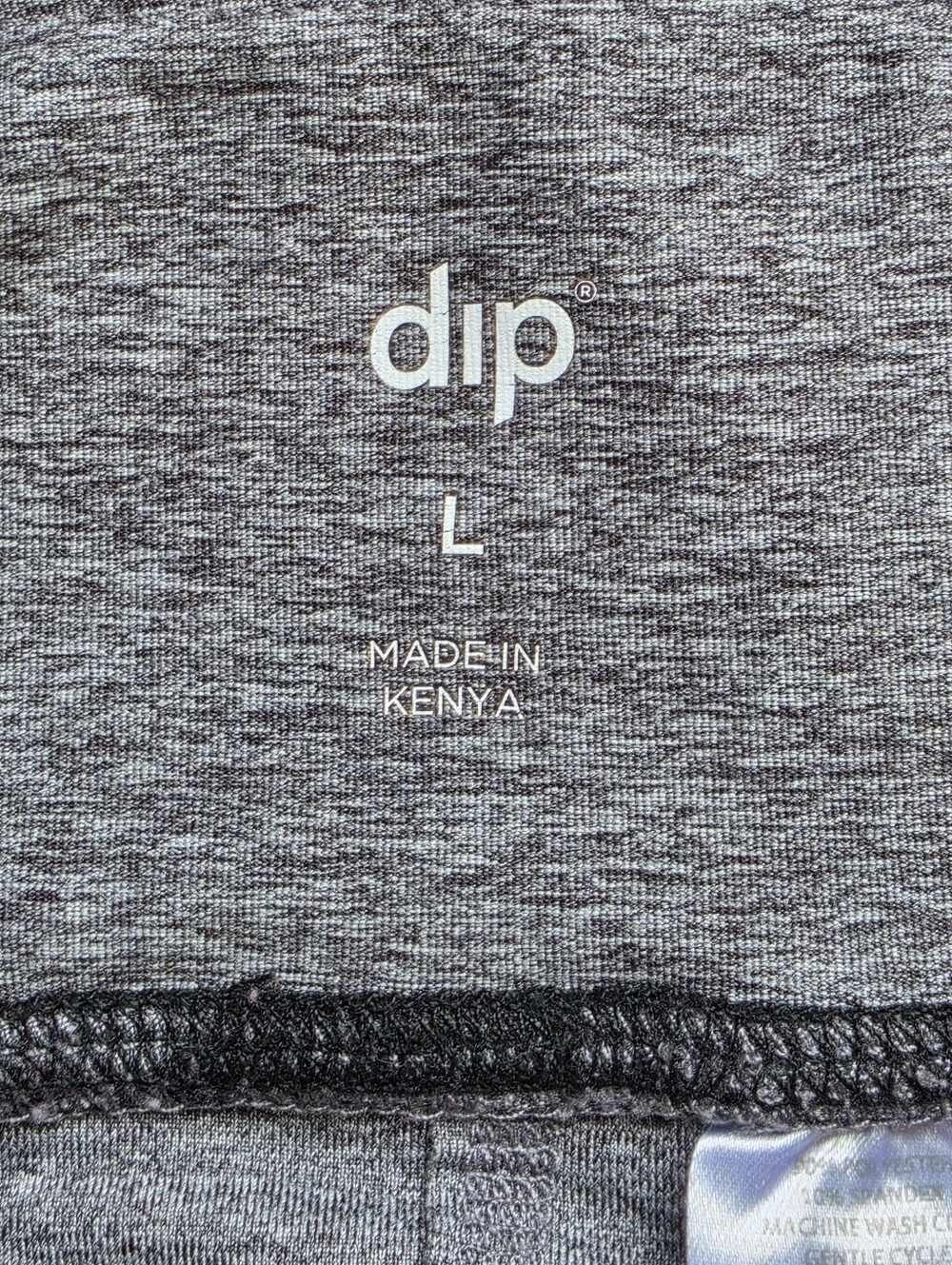 ♤ dip Dark Heather Gray Workout Skort Size Large - Picture 5 of 8